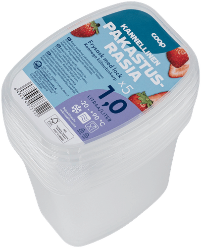 Coop kannellinen pakastusrasia 1L 5kpl