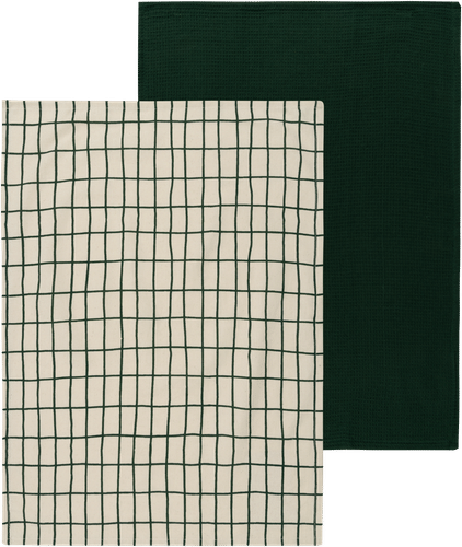 House 丰收主题厨房毛巾 50 x 70厘米 绿色 2条 PatternLab