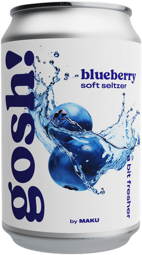 Gosh! Blueberry Soft Seltzer 0,33l tlk maustettu vesi