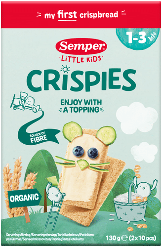 Semper Crispies lasten näkkileipä, luomu 1-3v 130g
