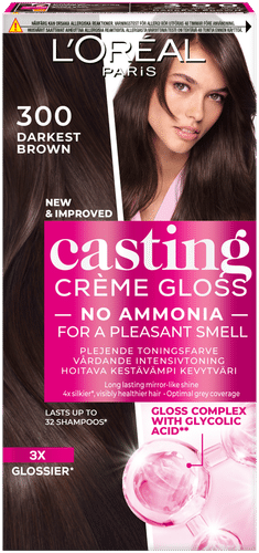 L'Oréal Paris Casting Crème Gloss 300 Darkest Brown Tummanruskea kevytväri 1kpl