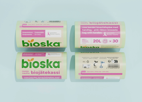 Sanka-Bioska Roosa biojätekassi 20L