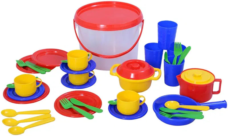 Plasto 桶装餐具套装|Plasto astiastosetti sangossa