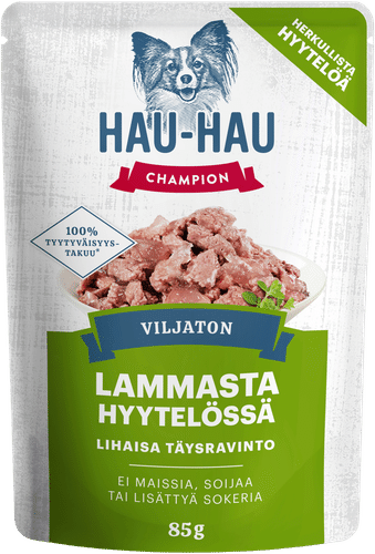 Hau-Hau Champion Viljaton lammasta hyytelössä annosateria täysravinto 85 g
