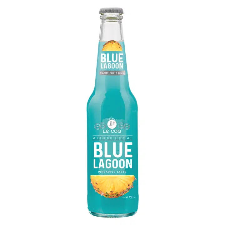 Le Coq Cocktail Blue Lagoon 4,7% 0,33 l klp|A. Le Coq Le Coq 鸡尾饮品蓝色泻湖 4.7% 0.33 l clk