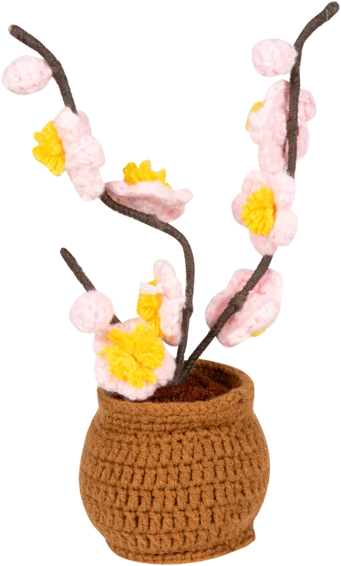 Ei merkkiä 盆栽钩编兰花