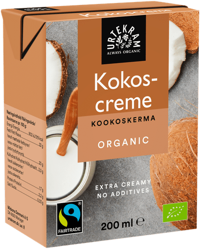 URTEKRAM Luomu Kookoskerma Fairtrade 200ml