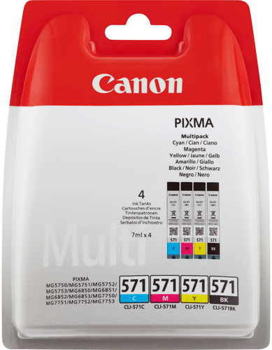 Canon 墨盒 CLI-571 多件装