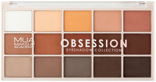 MUA Make Up Academy Eyeshadow Palette 15 shades 12 g Obsession luomiväripaletti