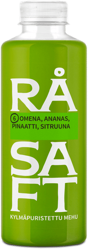 Råsaft Omena Ananas pinaatti sitruuna 700 ml|Råsaft 苹果 菠萝 菠菜 柠檬 700 ml