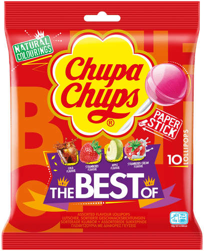 Chupa Chups The Best of 棒棒糖袋 120g|Chupa Chups The Best of tikkaripussi 120g