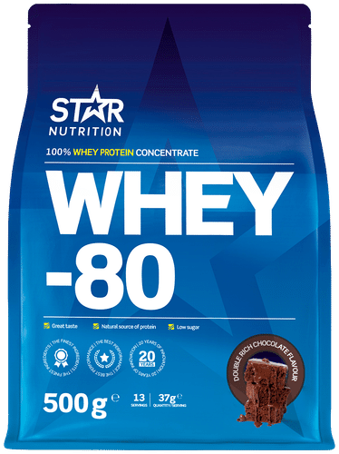 Star Nutrition Whey-80 双倍浓郁巧克力 500g|Star Nutrition Whey-80 Double Rich Chocolate 500g