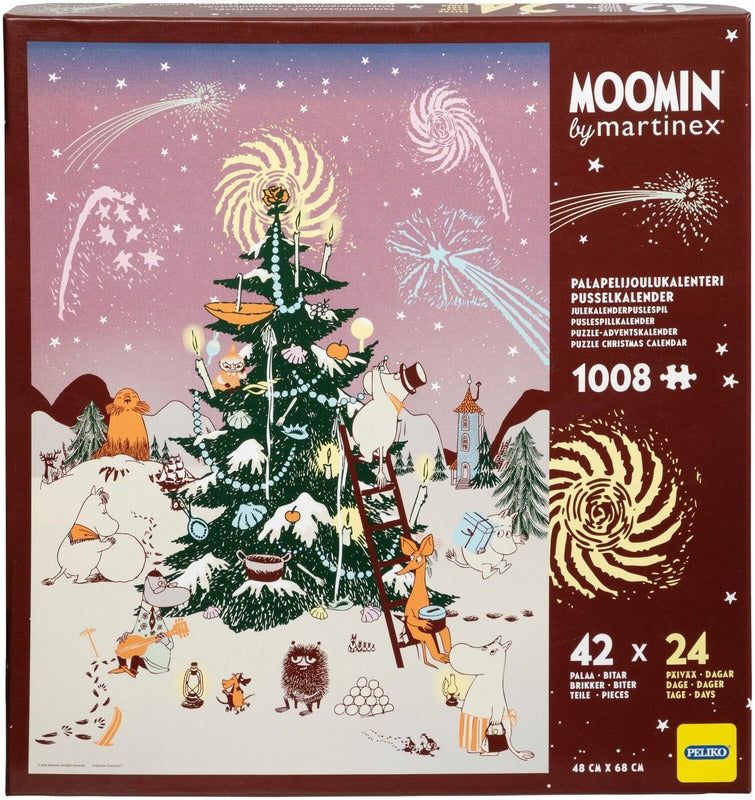 Peliko 姆明拼图圣诞日历 1008片 Yule Night