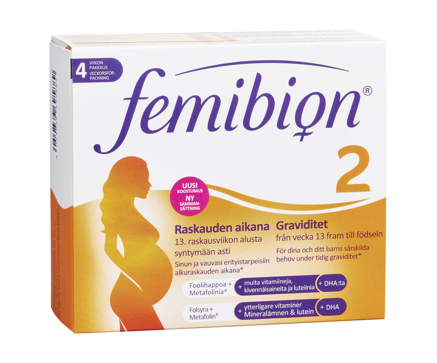 Femibion 2 孕妇鱼油DHA复合维生素 28粒胶囊+28片剂