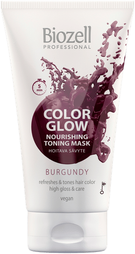 Biozell Color Glow Hoitava sävytenaamio Burgundy 150ml