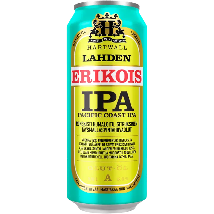 Lahden Erikois Pacific Coast IPA olut 5,3% 0,5 l|Lahden Erikois 太平洋海岸 IPA 饮料 5.3% 0,5 l