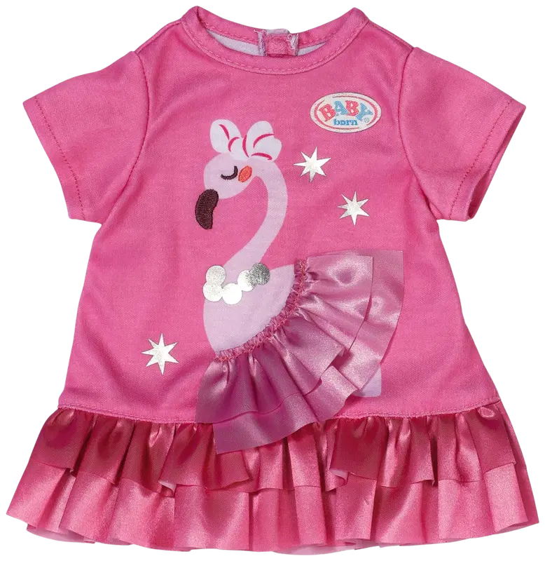 BABY born 娃娃火烈鸟连衣裙 43 cm|BABY born nuken flamingomekko 43 cm