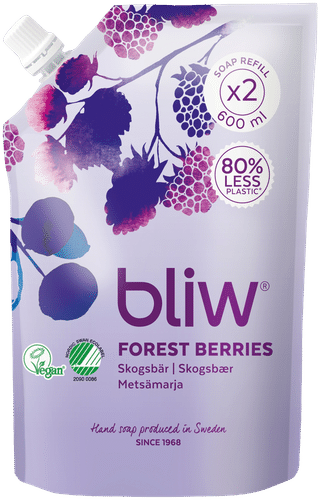bliw 森林浆果补充装液体皂 600ml|Bliw Metsämarja täyttöpussi nestesaippua 600ml
