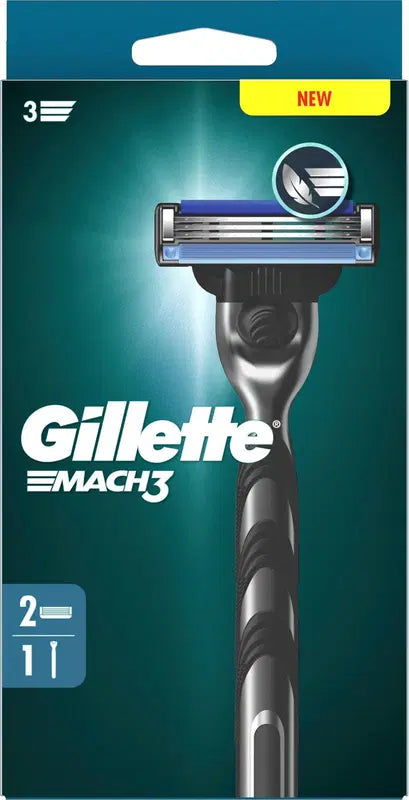 Gillette Mach3剃须刀+1替换刀头|Gillette Mach3 partahöylä+1 vaihtoterä
