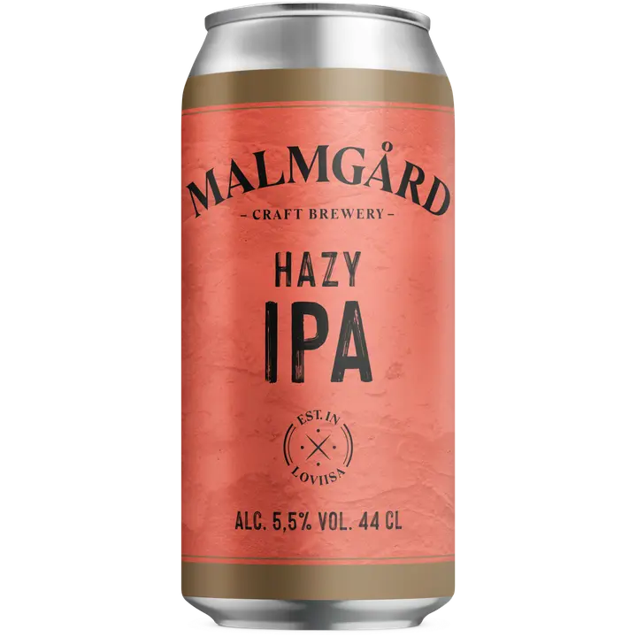 Malmgård Hazy IPA 5,5% olut 0,44l tölkki|Malmgård 浑浊 IPA 5.5% 饮料 0.44l 罐装