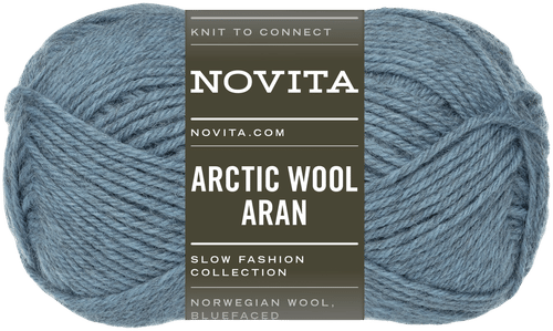 Novita Arctic Wool Aran纱线100克永恒冰124