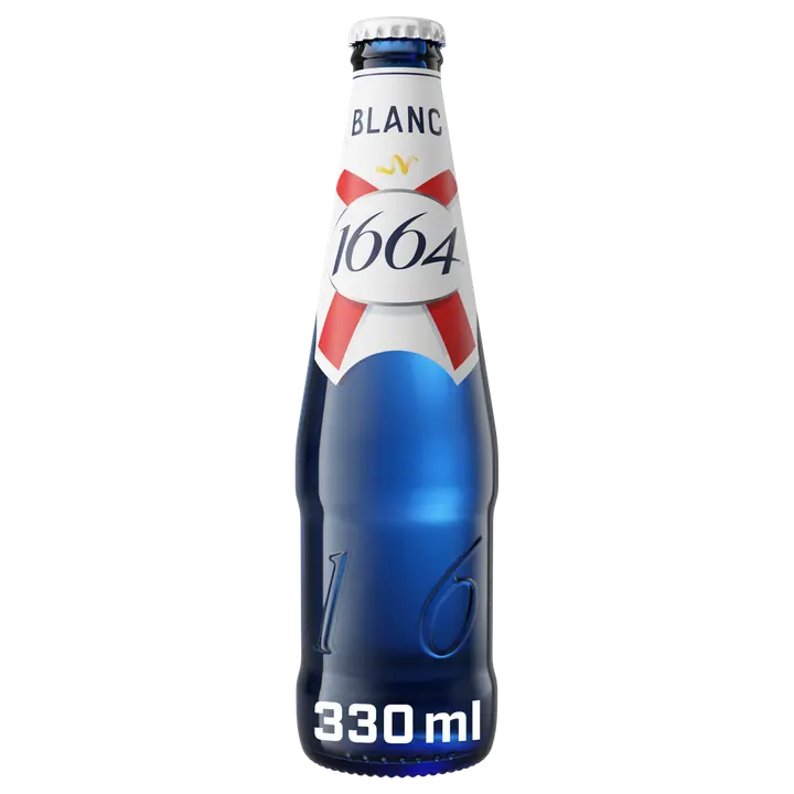 1664 Blanc olut 5 til-% lasipullo 0,33 L|1664 白饮料 5 vol% 玻璃瓶 0,33 L