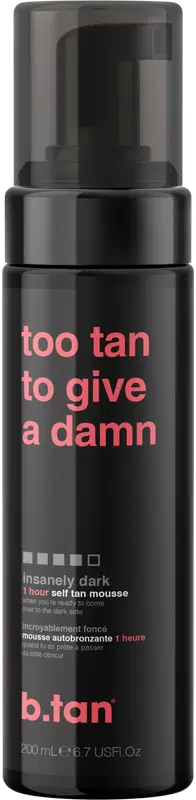 b.tan B Tan 深色自晒黑慕斯|B Tan Too tan to give a damn itseruskettava mousse