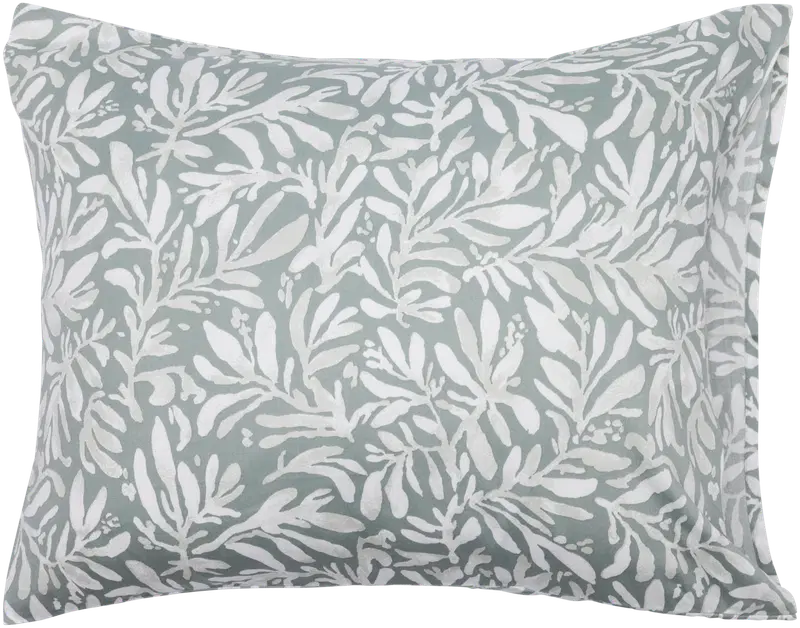 Pentik Hetki 枕套 50x60 厘米 叶子 绿色|Pentik Hetki tyynyliina 50x60 cm lehti vihreä