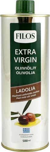 Filos 500毫升拉多利亚特级初榨橄榄油|Filos 500ml ladolia ekstra-neitsytoliiviöljy