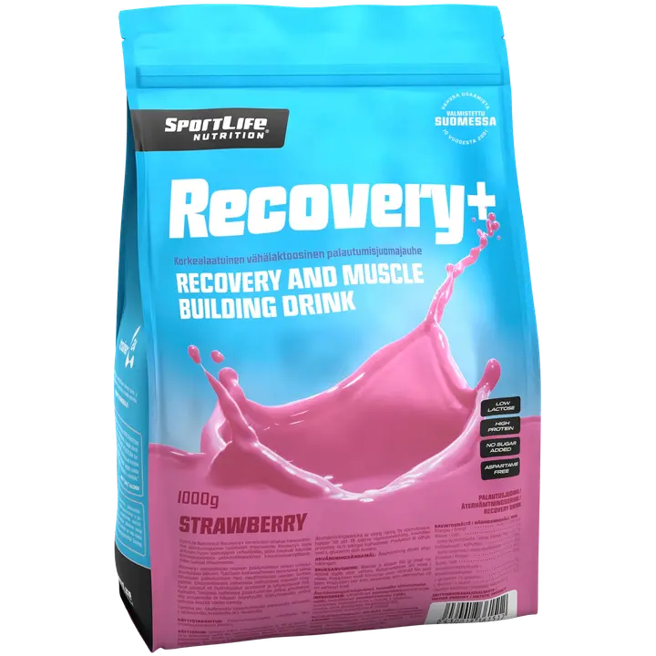 SportLife Nutrition Recovery+ 1000g mansikka palautusjuoma-Sportlife Nutrition Recovery+ 1000克草莓恢复饮料