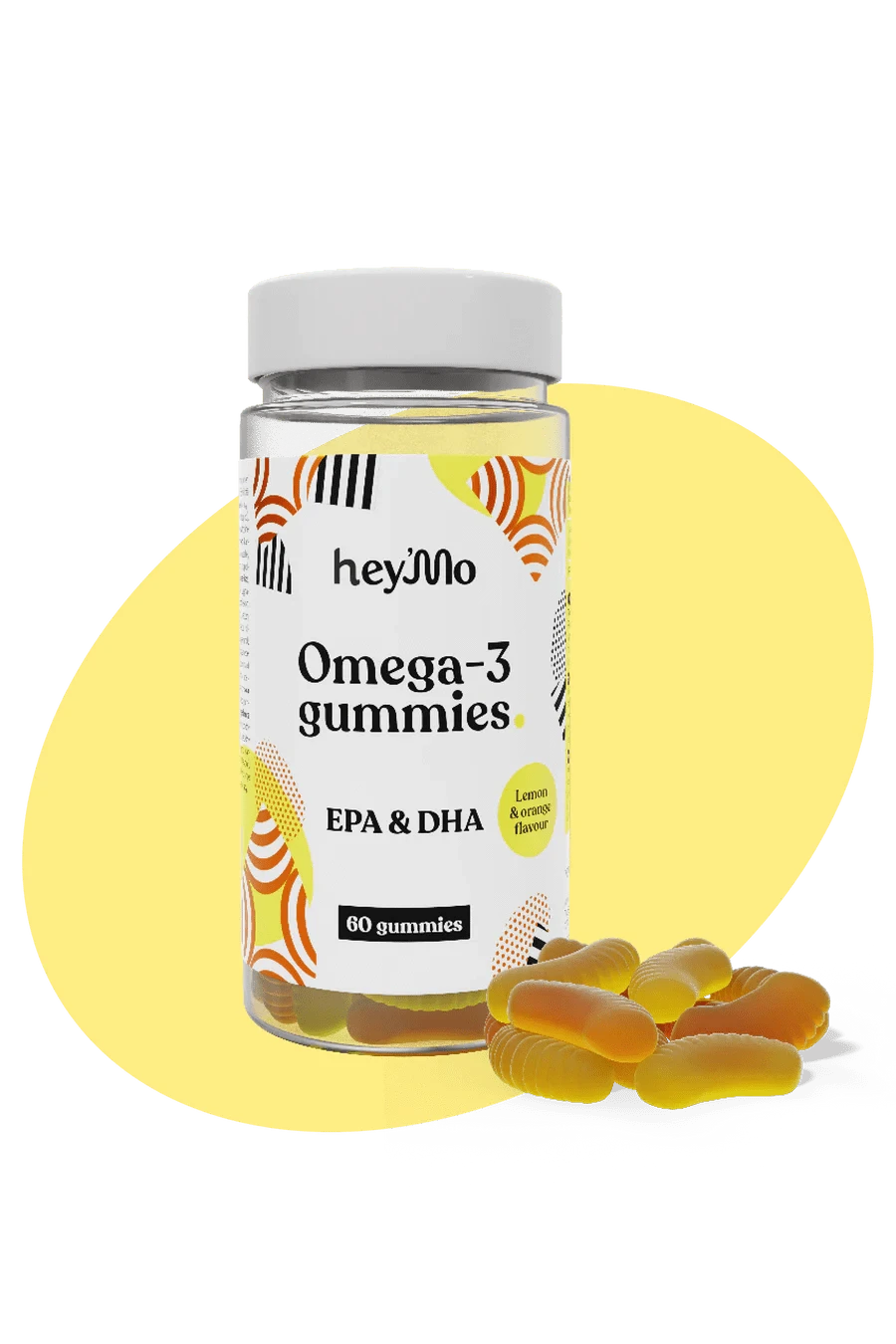 hey'Mo Omega-3软糖EPA和DHA - 软糖 60 kpl