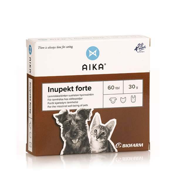AIKA Inupekt Forte - lemmikkien suoliston hyvinvointiin 60 tabl.|AIKA 因努佩特强效片 - 宠物肠道健康 60片