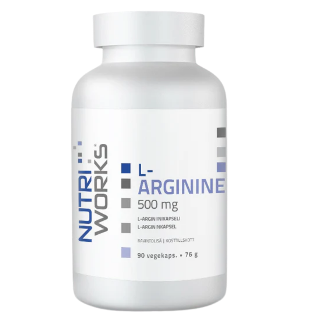 Nutri Works L-精氨酸 - L-精氨酸胶囊 500毫克 90粒