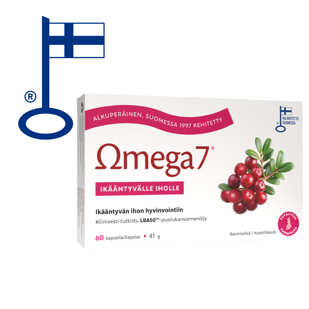 Omega7 LBA450™ 老化肌肤用 60粒 - 制造商:Aromtech|Omega7 LBA450™ - Ikääntyvälle iholle 60 kaps. - Valmistaja: Aromtech