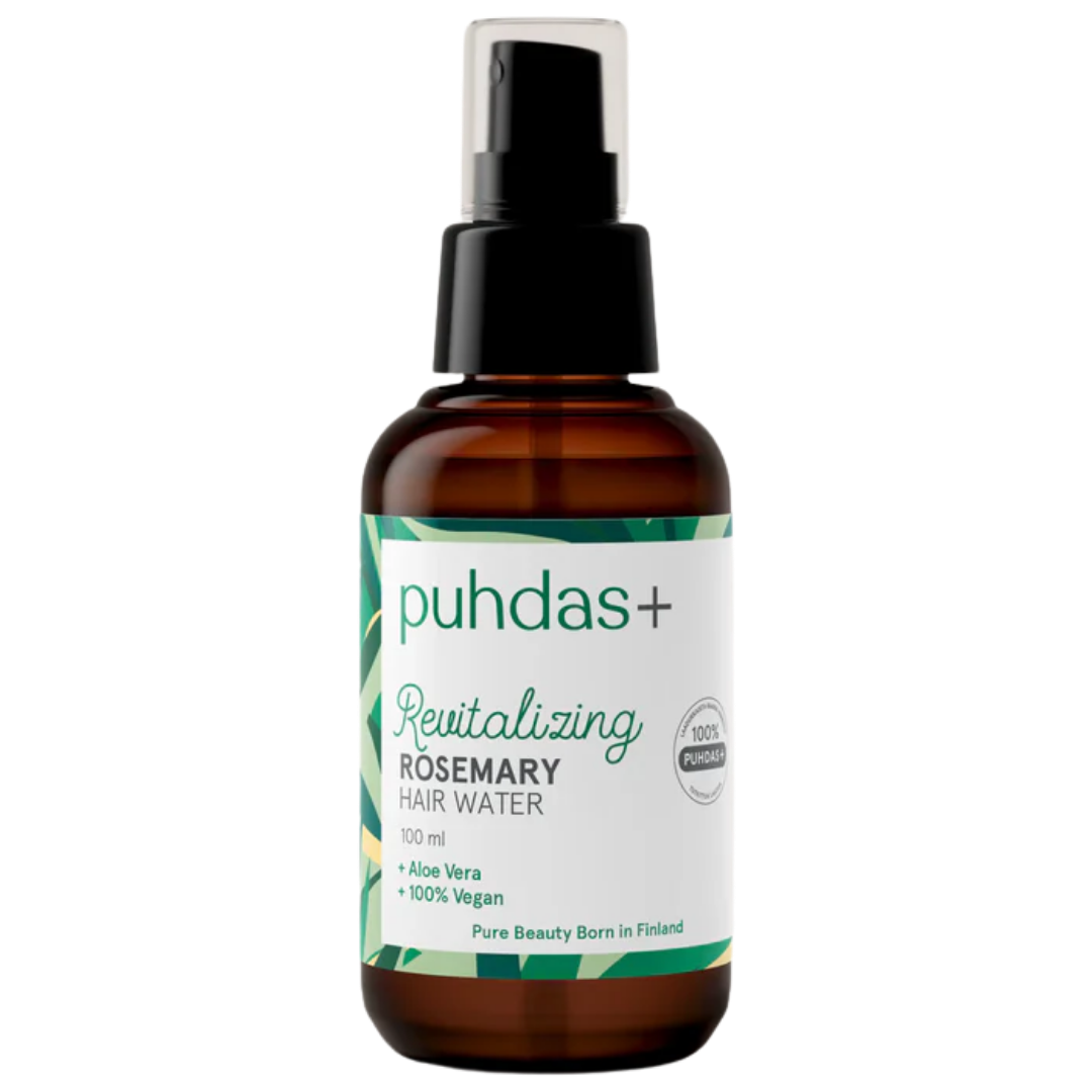 Puhdas+ 迷迭香头发喷雾 - 迷迭香发用水 100 ml|Puhdas+ Revitalizing Rosemary Hair Water - Rosmariini hiusvesi 100 ml