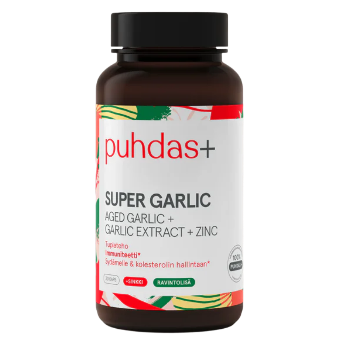 Puhdas+ 超级大蒜 30粒|Puhdas+ Super Garlic - Valkosipuli 30 kaps.