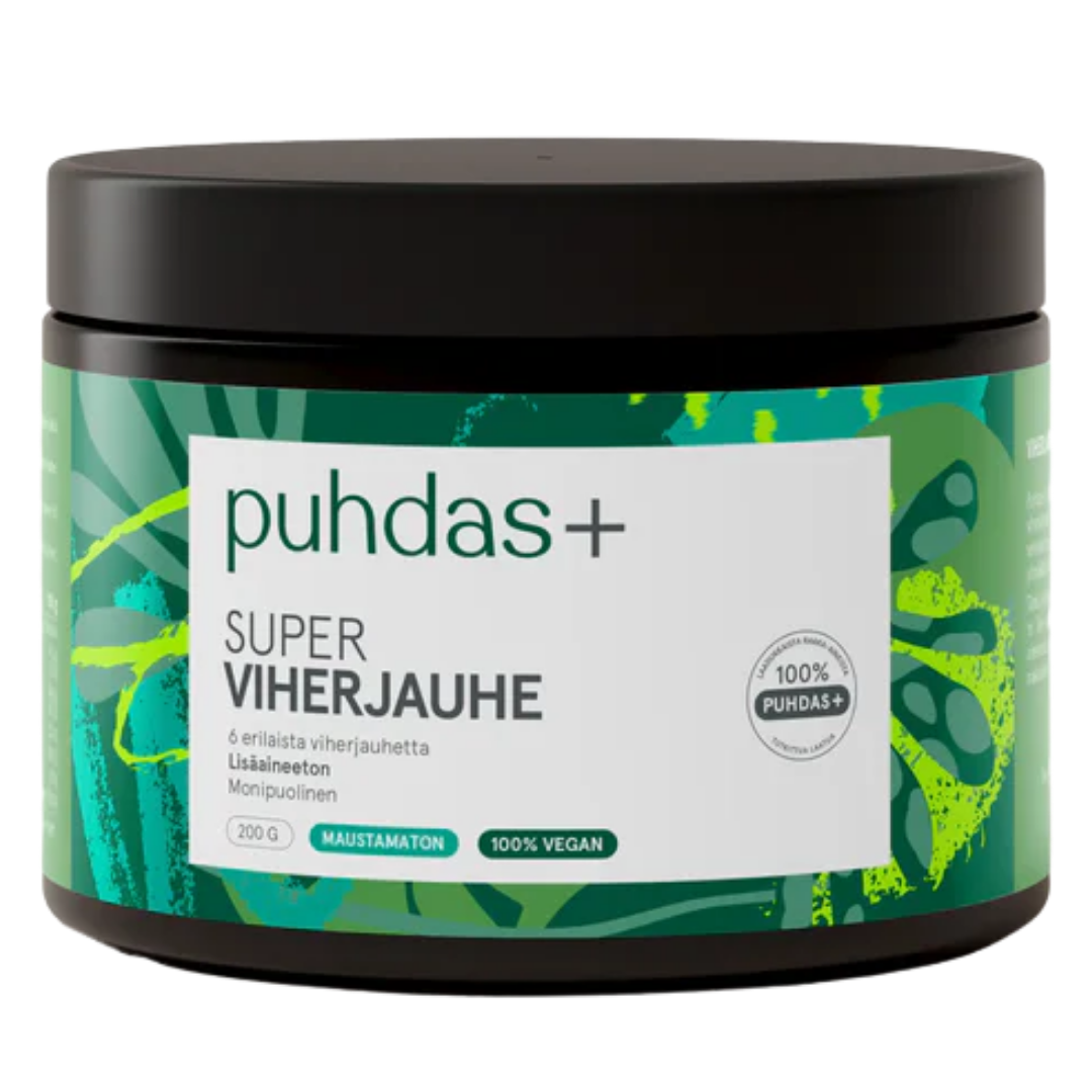 Puhdas+ 超级绿色粉末 200 g|Puhdas+ Super Viherjauhe 200 g
