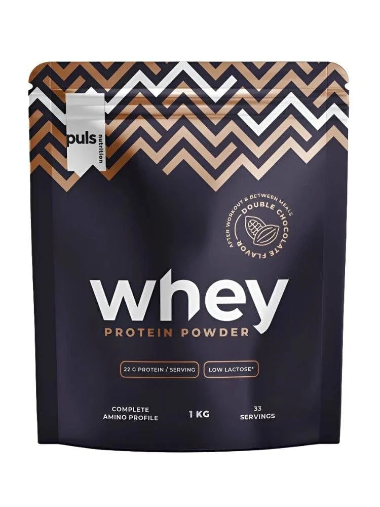 Puls Nutrition 乳清蛋白粉 - 双重巧克力味 1 kg|Puls Nutrition Whey Protein Powder - Hera Proteiini Tuplasuklaa 1 kg