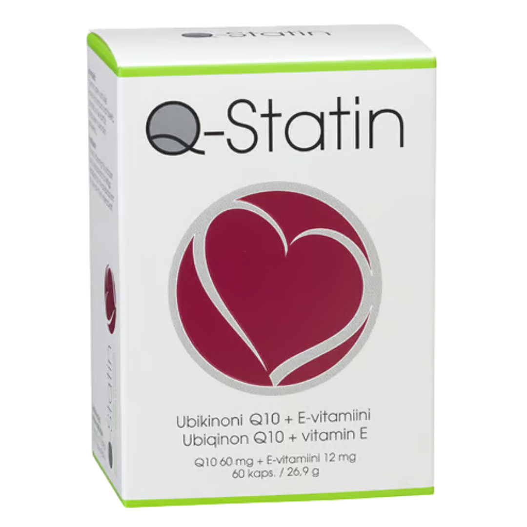 Q-Statin Q10 + E维生素 60粒胶囊 - 注意!有效期 03/2027