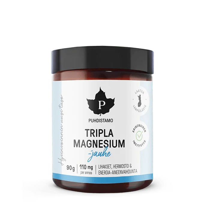净化所 三重镁粉 90克 - 批次|Puhdistamo Tripla Magnesiumjauhe 90 g - erä