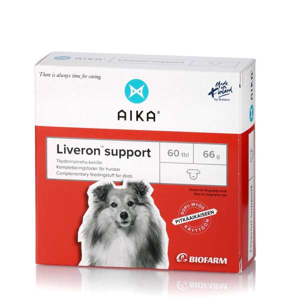 AIKA Liveron Support - Täydennysrehu koirille 60 tabl.|AIKA 利维隆支持片 - 犬用补充剂 60片