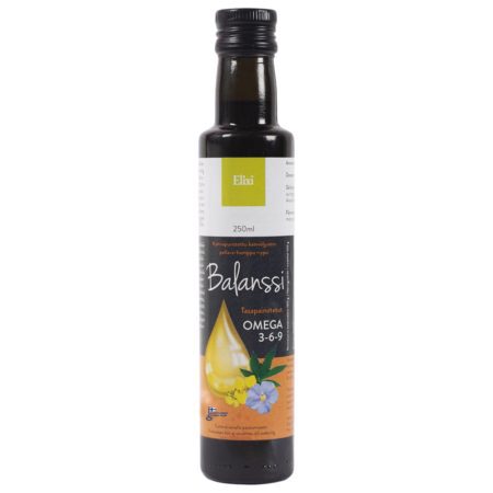 Elixi Kylmäpuristettu Kasviöljyseos Balanssi 250 ml - Päiväys 05/2026|Elixi 冷压混合植物油 Balansi 250 毫升 - 日期 05/2026
