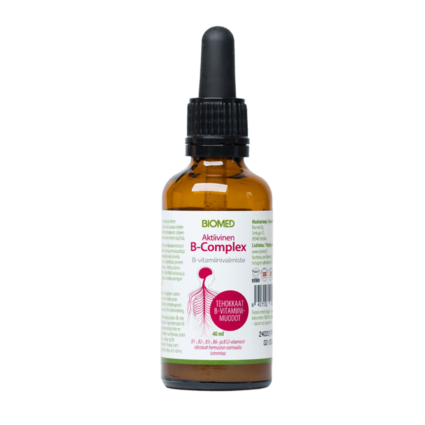 Biomed Aktiivinen B-Complex 40 ml|Biomed 活性B族维生素复合片 40 ml