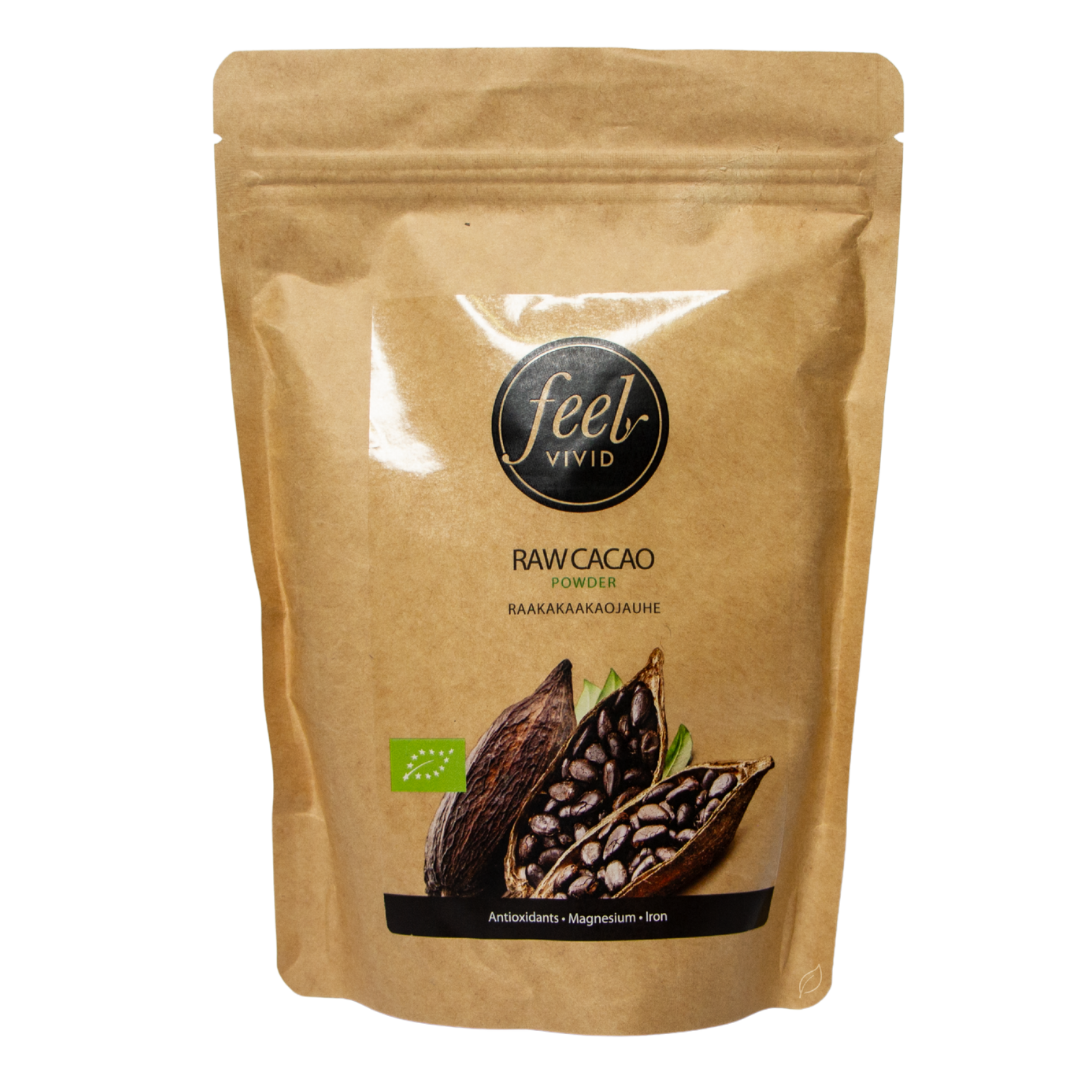 Feel Vivid Kaakaojauhe, raaka 300 g - Toimituskatko, mahdollisesti lisää tulossa alkuvuodesta|Feel Vivid 生可可粉 300克