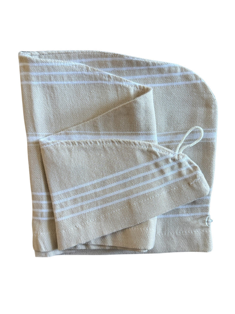 AAMU Hamam Hiusturbaani Beige 1 kpl|AAMU 哈玛姆头巾 米色 1 kpl