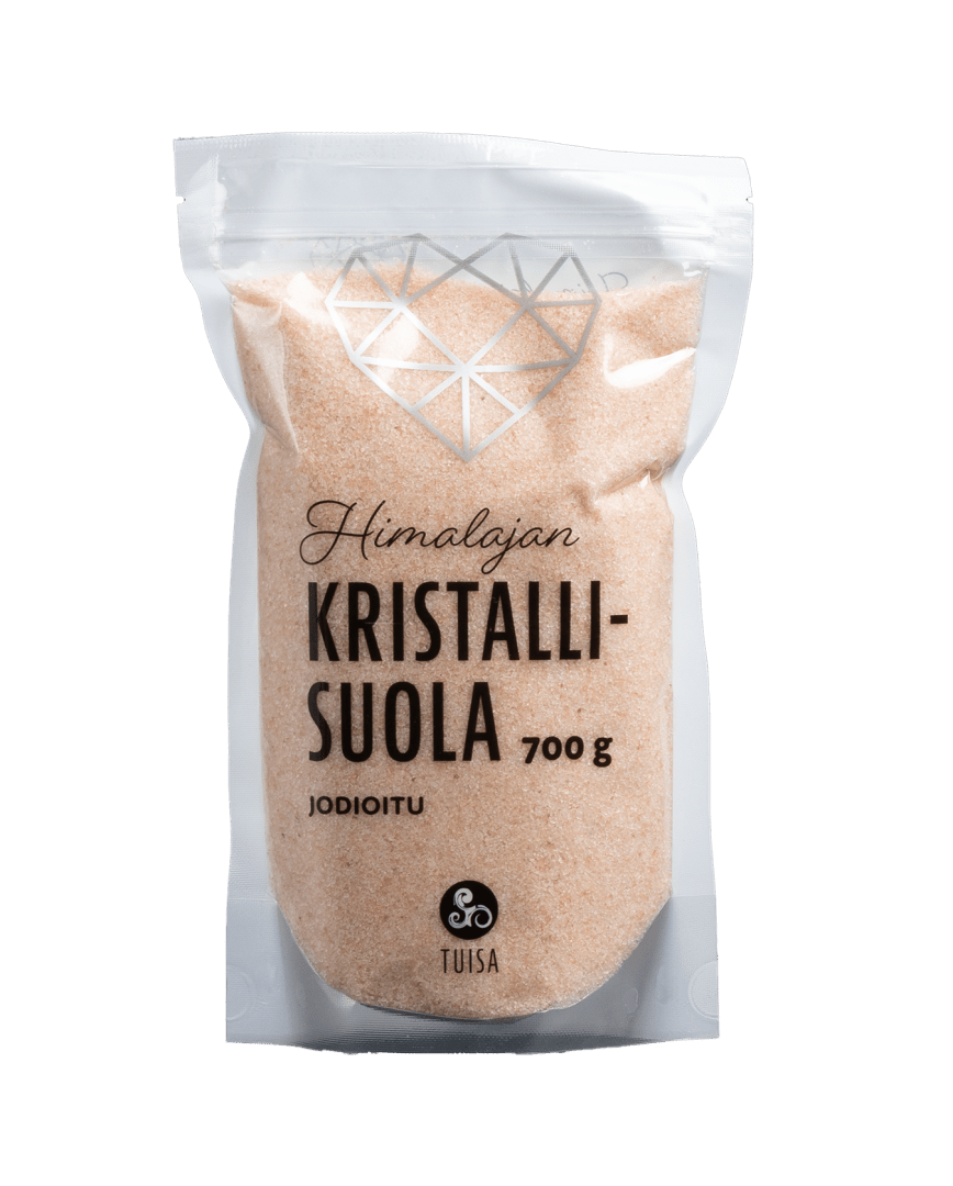 图伊萨喜马拉雅水晶盐 - 细加碘 700 g|Tuisa Himalajan Kristallisuola - Hieno Jodioitu 700 g
