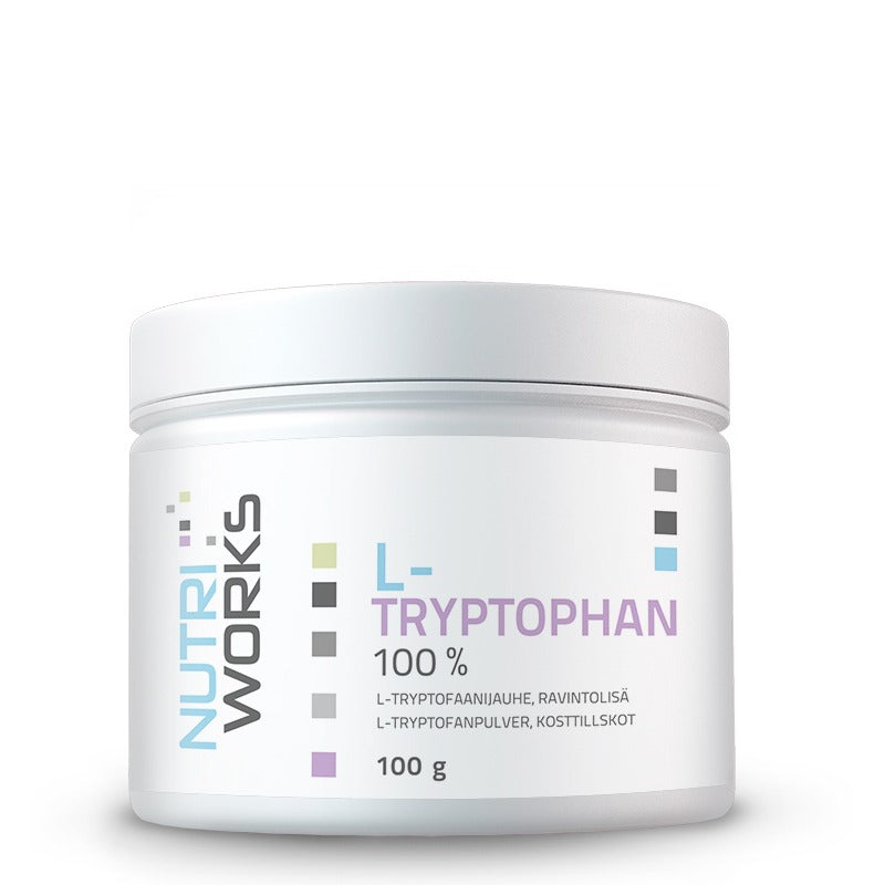 Nutri Works L-色氨酸100% - L-色氨酸粉 100 g|Nutri Works L-Tryptophan 100% - L-Tryptofaanijauhe 100 g
