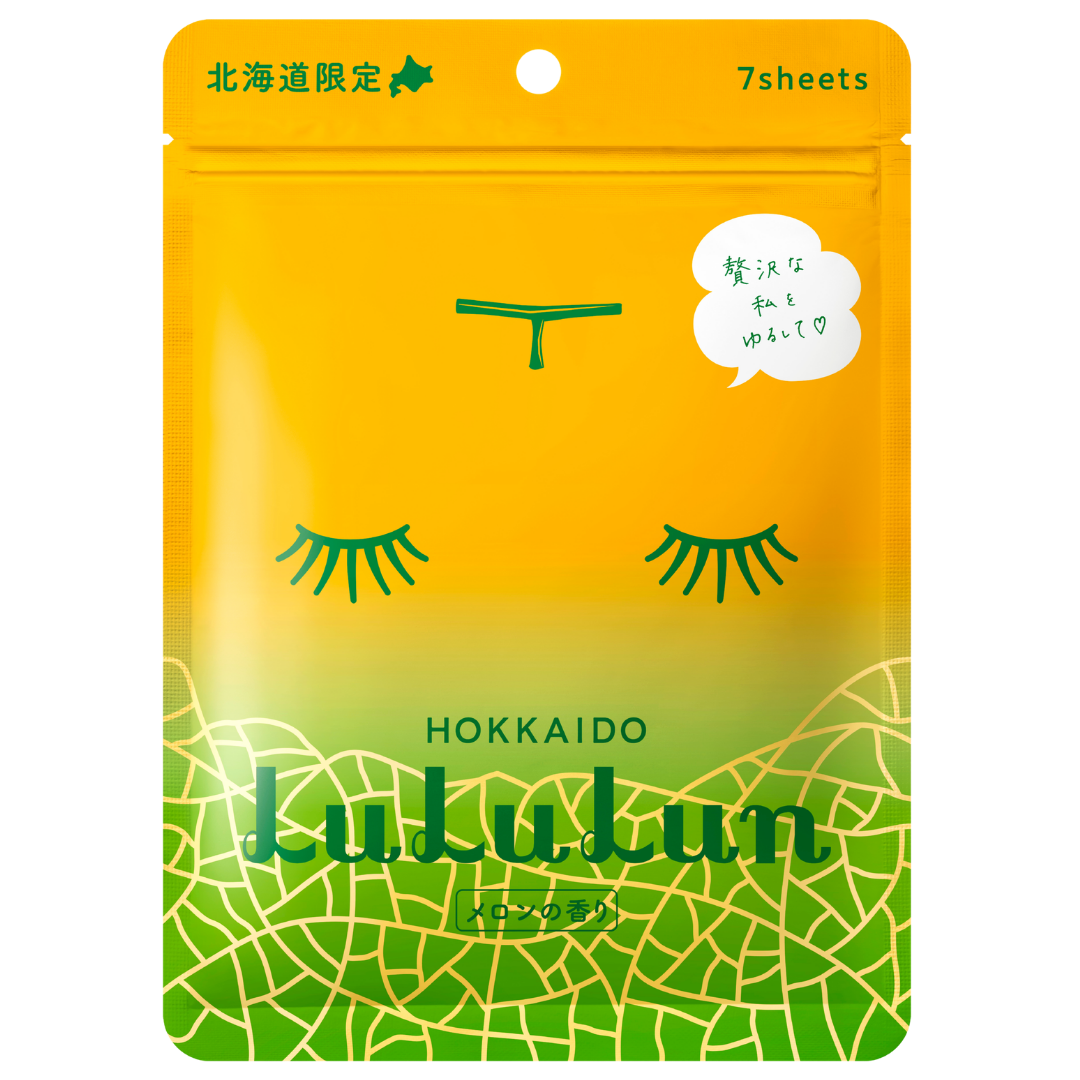 LuLuLun 高级片状面膜 北海道蜜瓜 - 片状面膜 7 片 - 批次