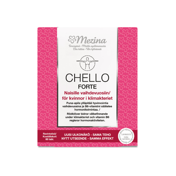 Chello Forte + 维生素B6 60片 - 有效期至2026年7月31日 - 批次|Chello Forte + B6 vitamiini 60 tabl. - Päiväys 31/07/2026 - erä