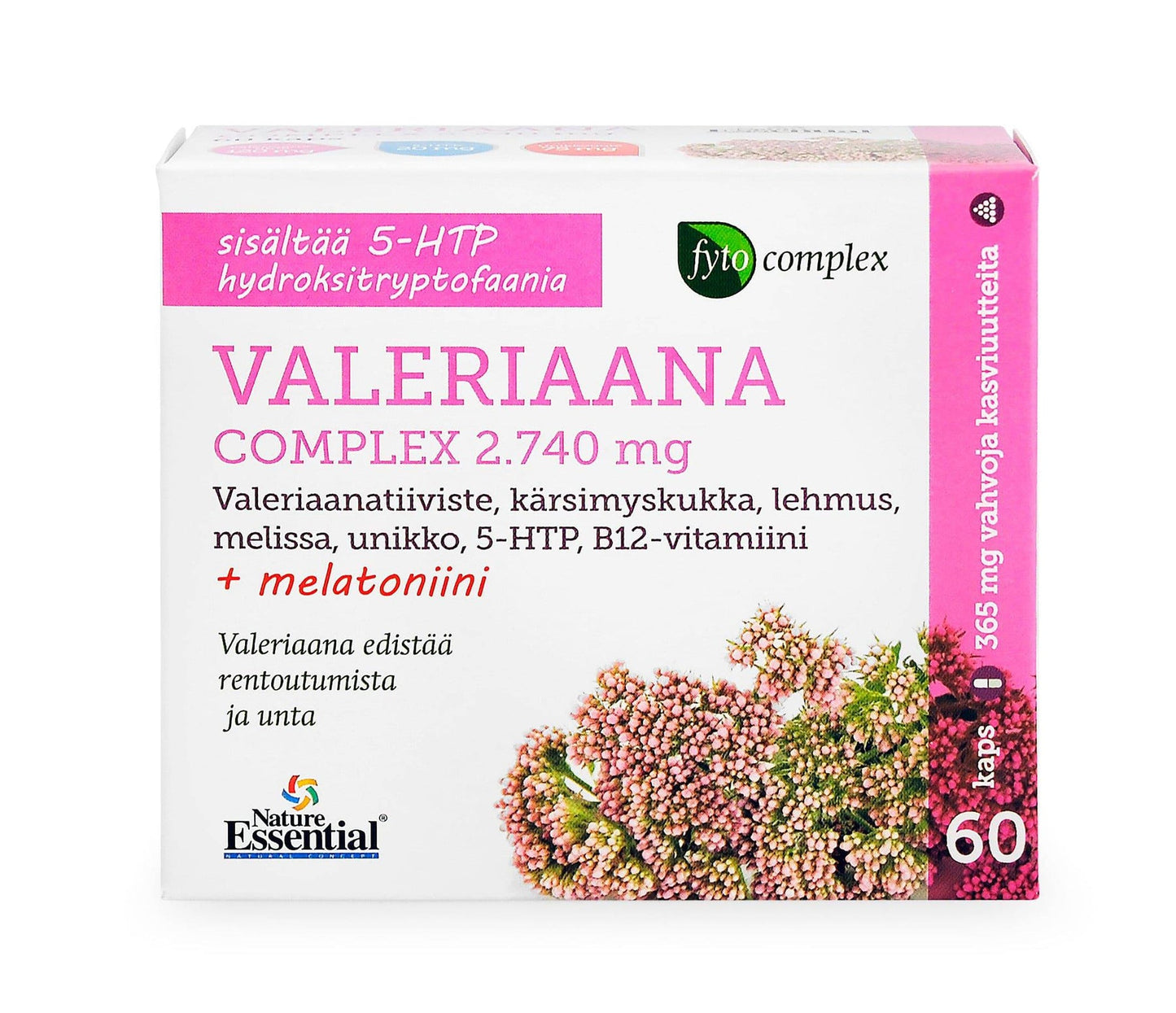 Valeriaana Complex 2740 mg 60 kaps.|Aboa Medica 缬草复合物 2740 毫克 60 粒胶囊。